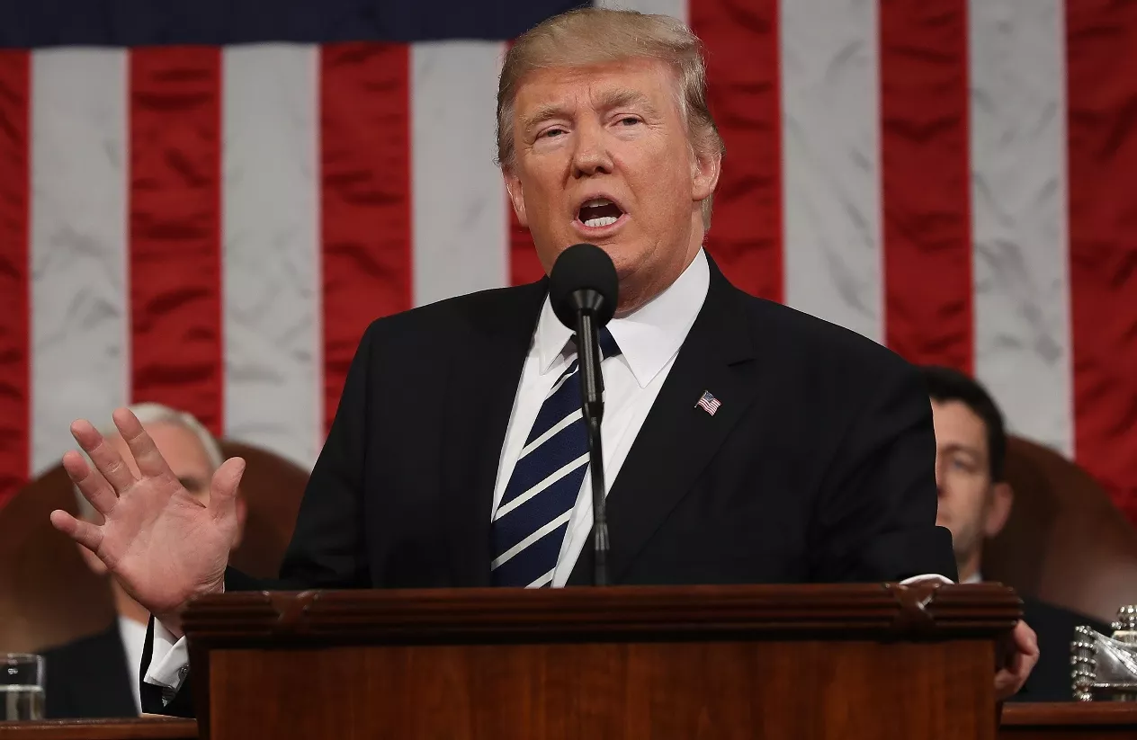 Presidente estadounidense Donald J. Trump se dirige a la Sesión Conjunta del Congreso