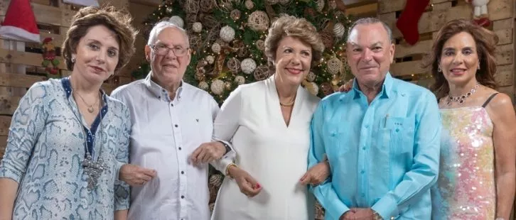 María Aurora de Machado, Luis Manuel Machado, Pilar de Rainieri, Frank Rainieri y Haydée Kuret de Rainieri