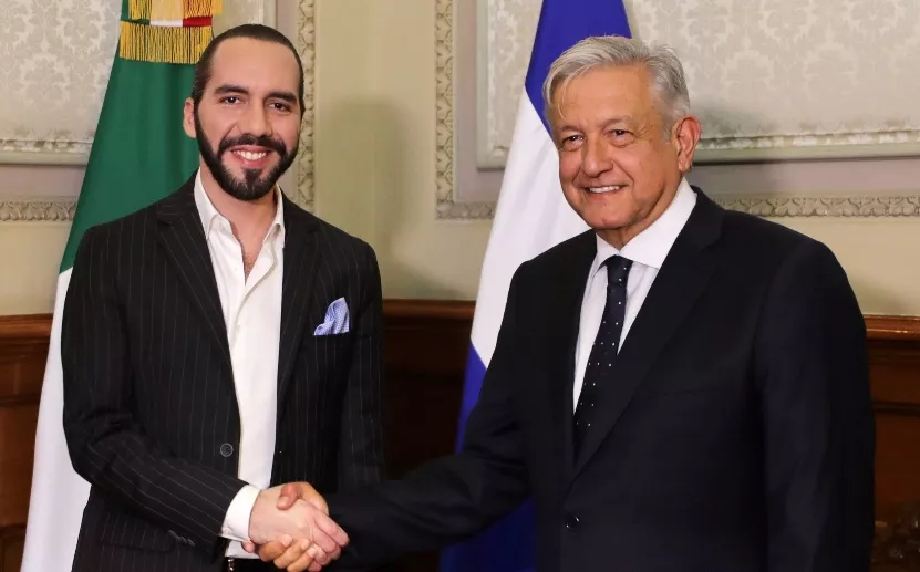 López Obrador recibe al presidente electo de El Salvador, Nayib Bukele