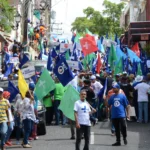 Coalición Democrática y otros movimientos sociales realizan marcha contra la corrupción y la impunidad