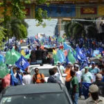Coalición Democrática y otros movimientos sociales realizan marcha contra la corrupción y la impunidad