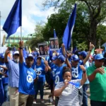 Coalición Democrática y otros movimientos sociales realizan marcha contra la corrupción y la impunidad