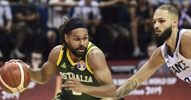 Patty Mills, Evan Fournier, FIBA Basketball World Cup 2019 – Lithuania vs Australia
