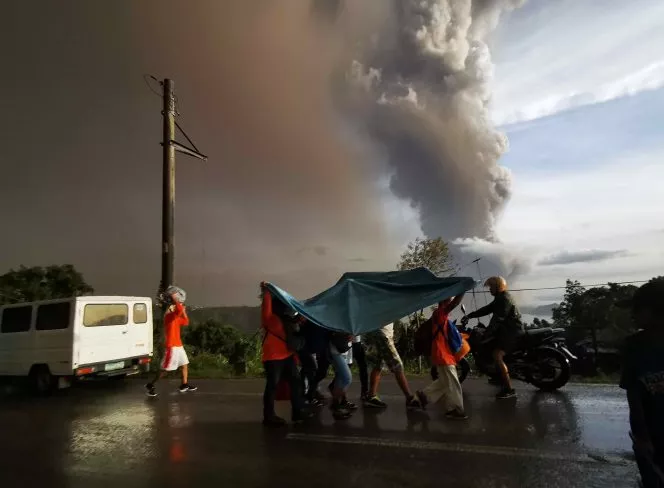 Evacuations underway as Taal Volcano spews giant ash column in the Philippines