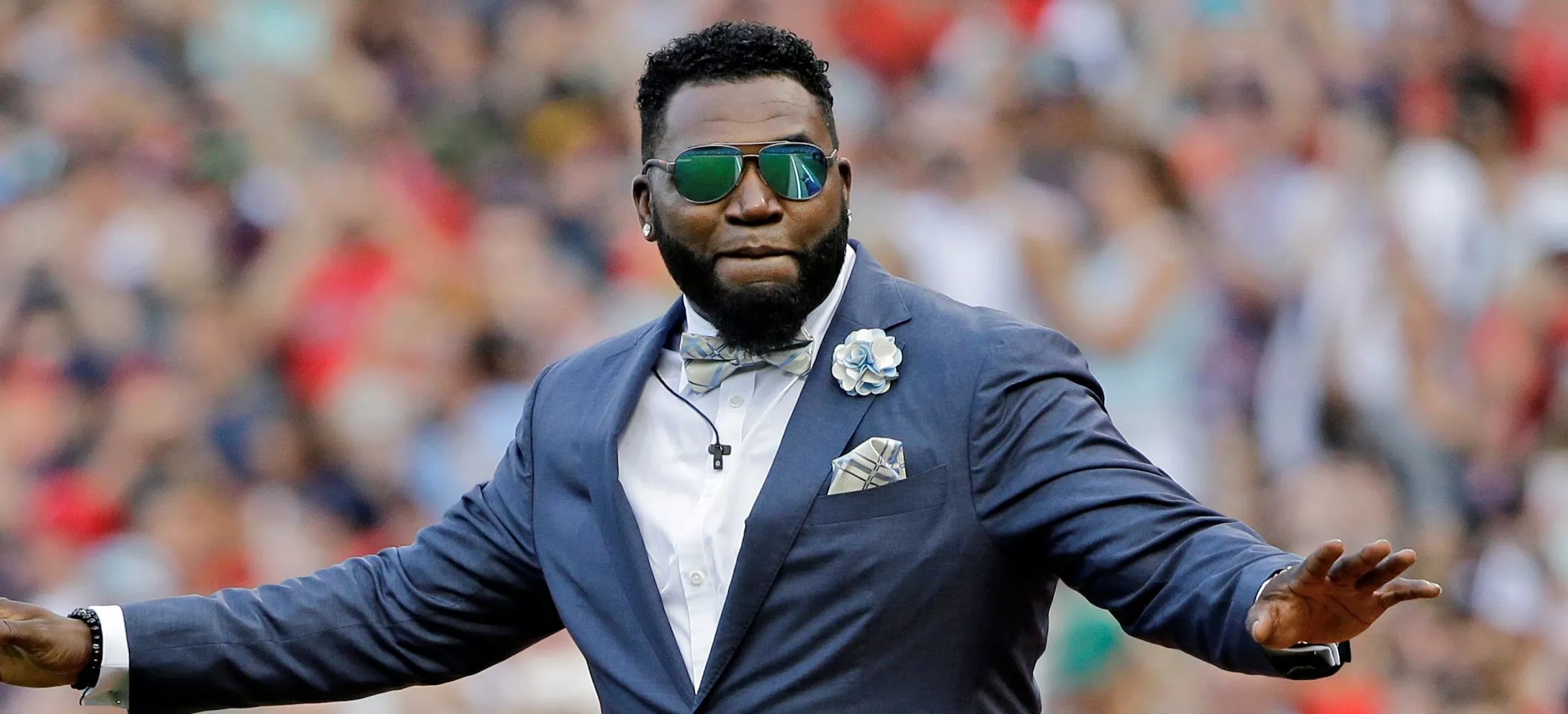 Red Sox Ortiz Ceremony Baseball