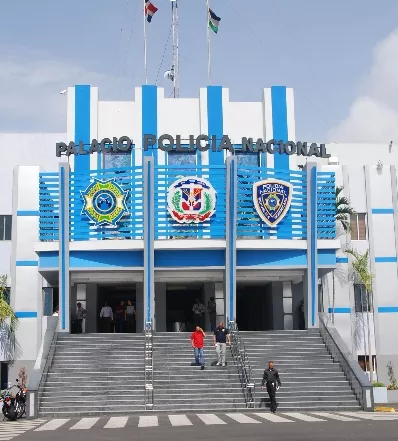 Fachada del Palacio de la Policía. Hoy/ Aracelis Mena. 10/06/2014