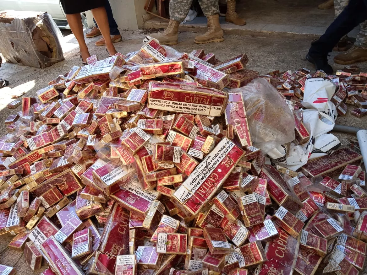 INCAUTAN EN PUERTO PLATA CARGAMENTO DE CIGARRILLOS PRETENDÍA SER INTRODUCIDO AL PAÍS DE CONTRABANDO (2)