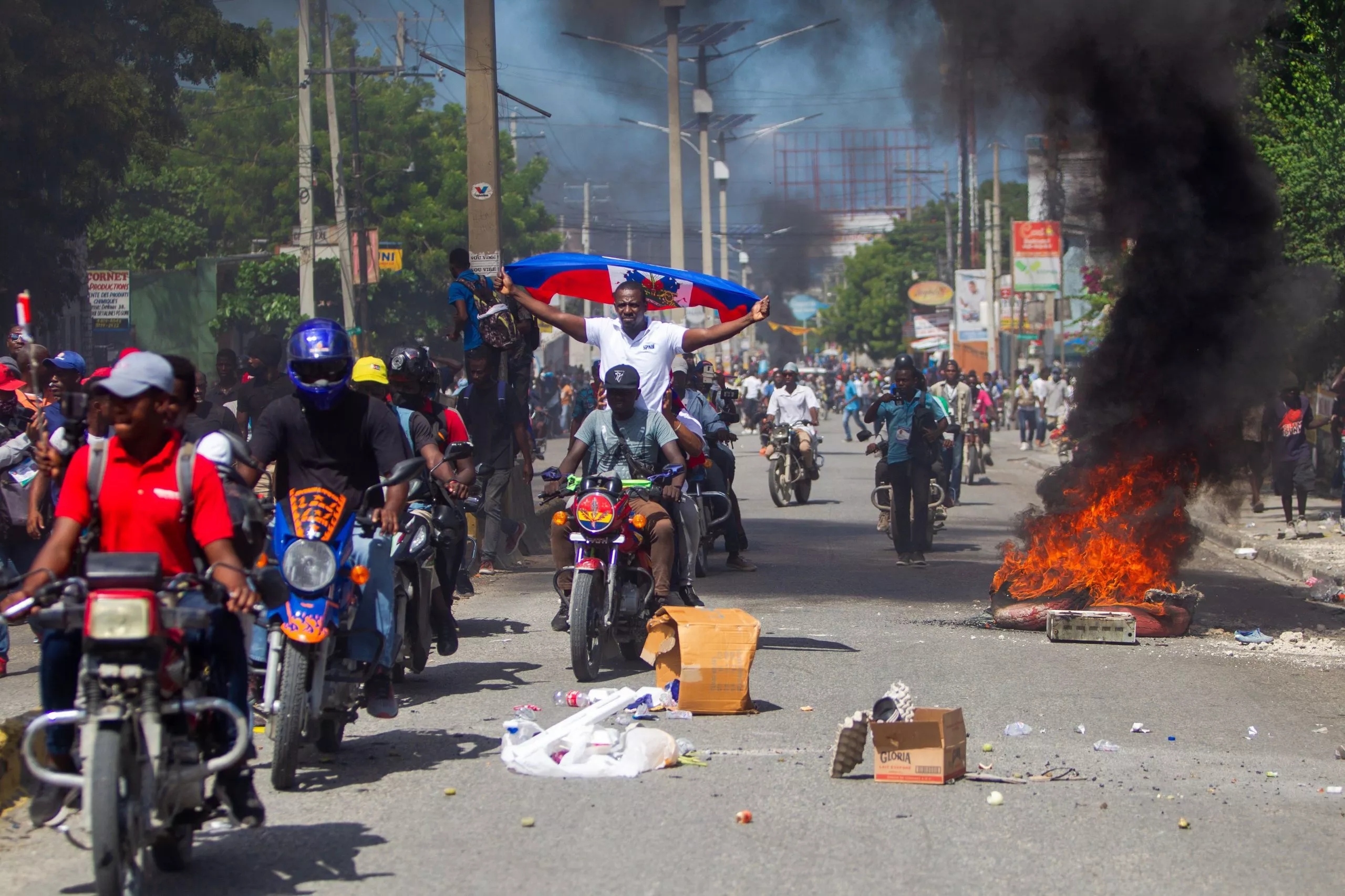Protestas contra el presidente de Haití