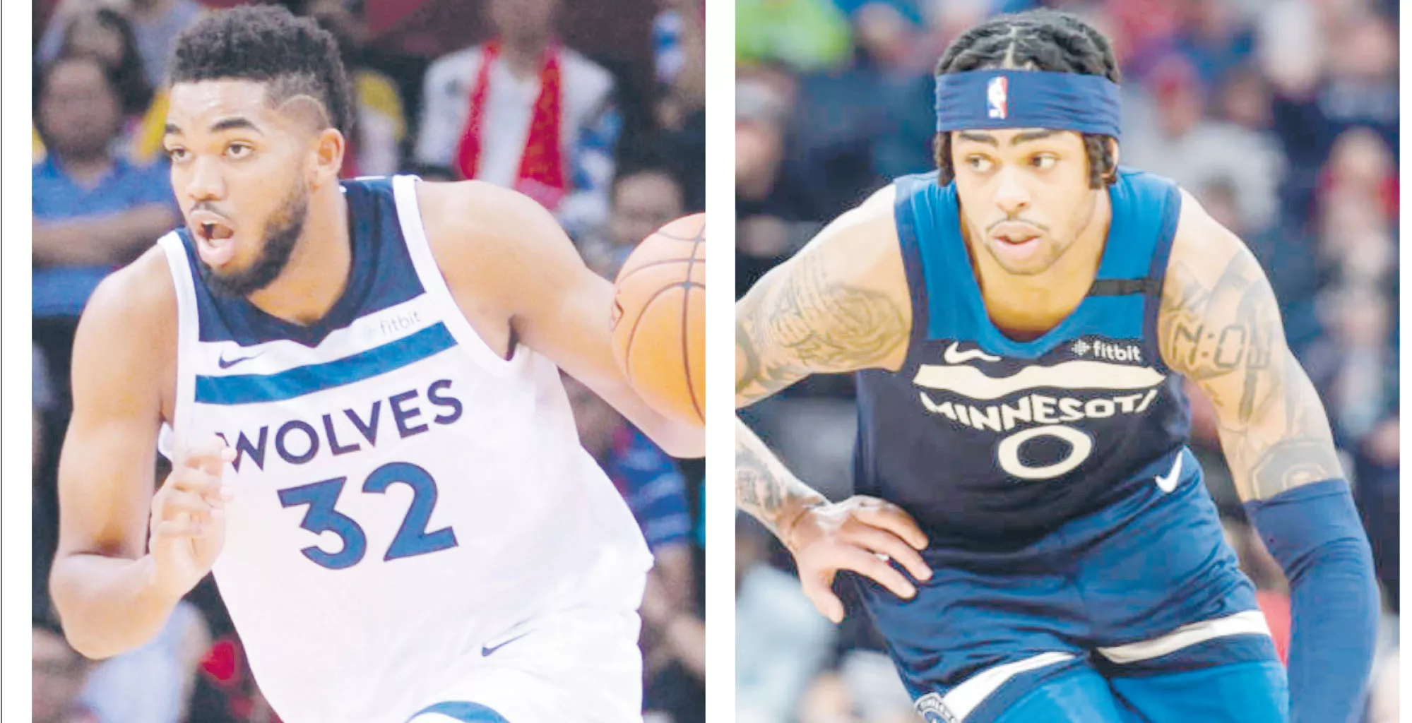 Karl Anthony Towns y D’Angelo Russell