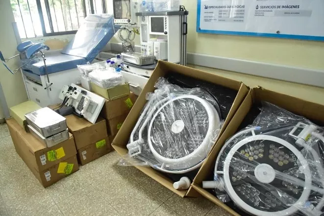 Donacion de equipos a hospitales