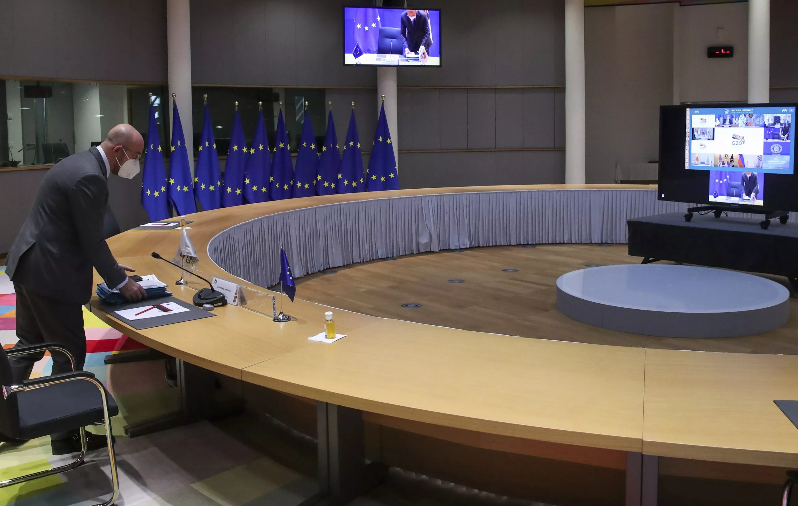 Virus Outbreak Belgium G20 Summit