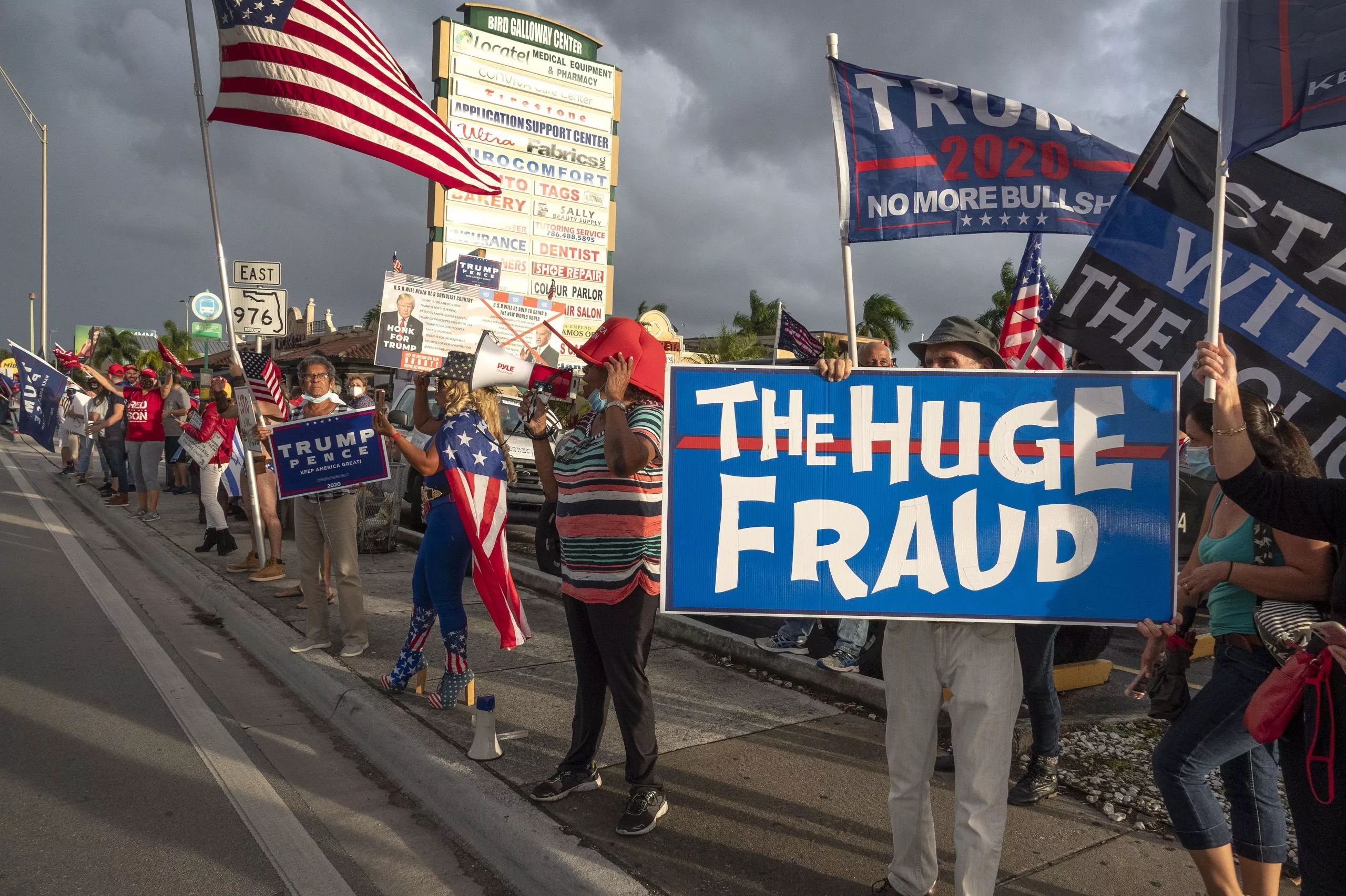 Demonstration supporting Trump in Miami, Florida