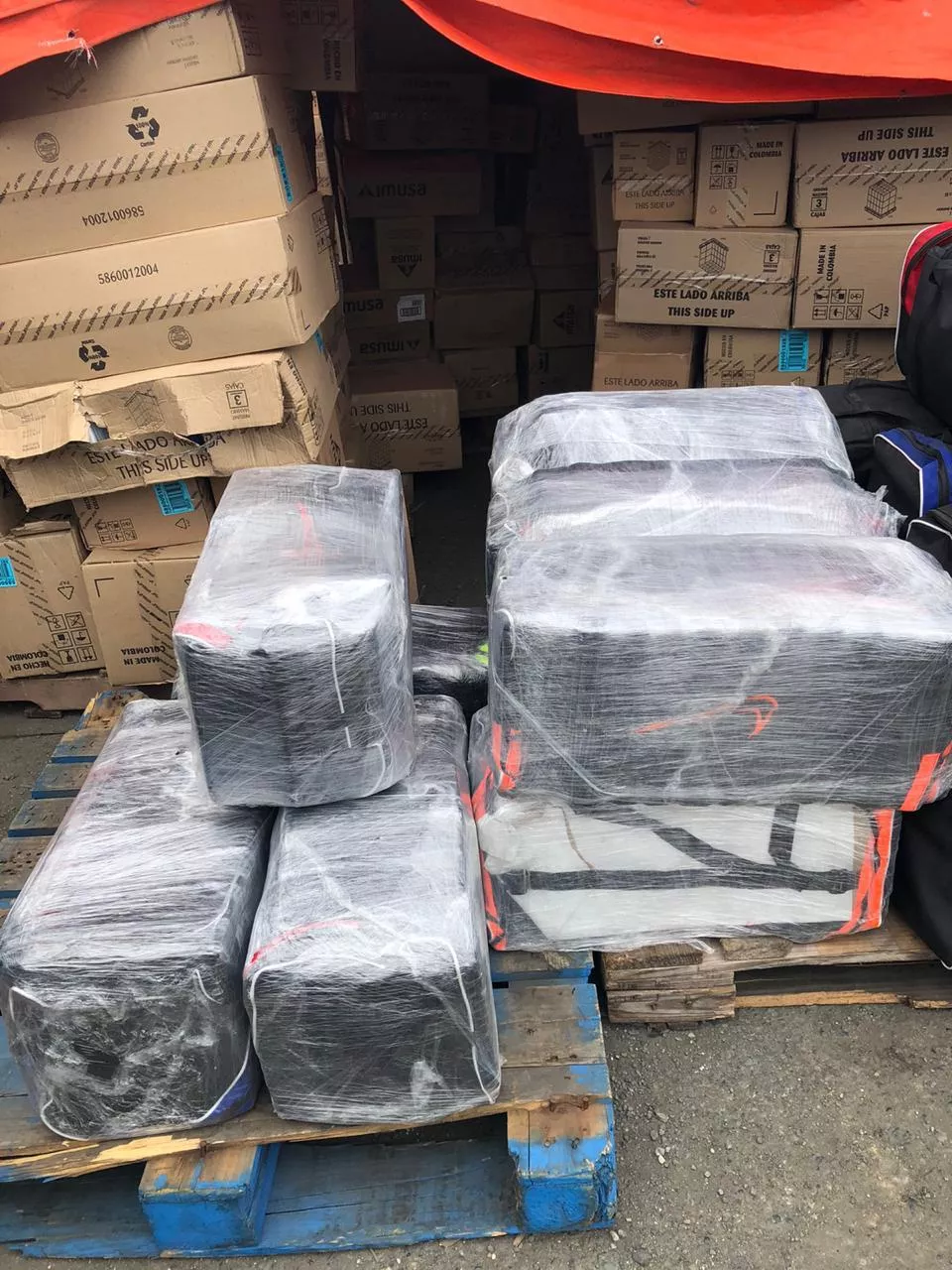 Cocaína en uno de los fulgones en Haina