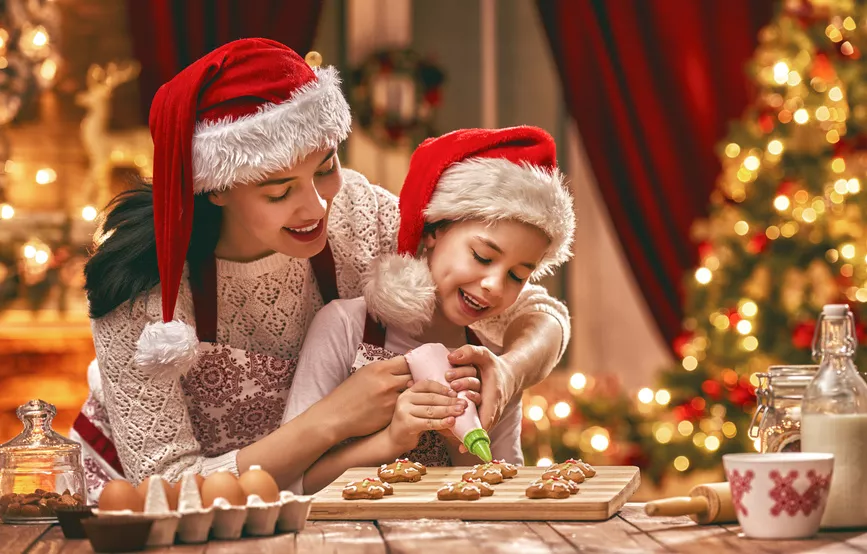 cooking Christmas cookies