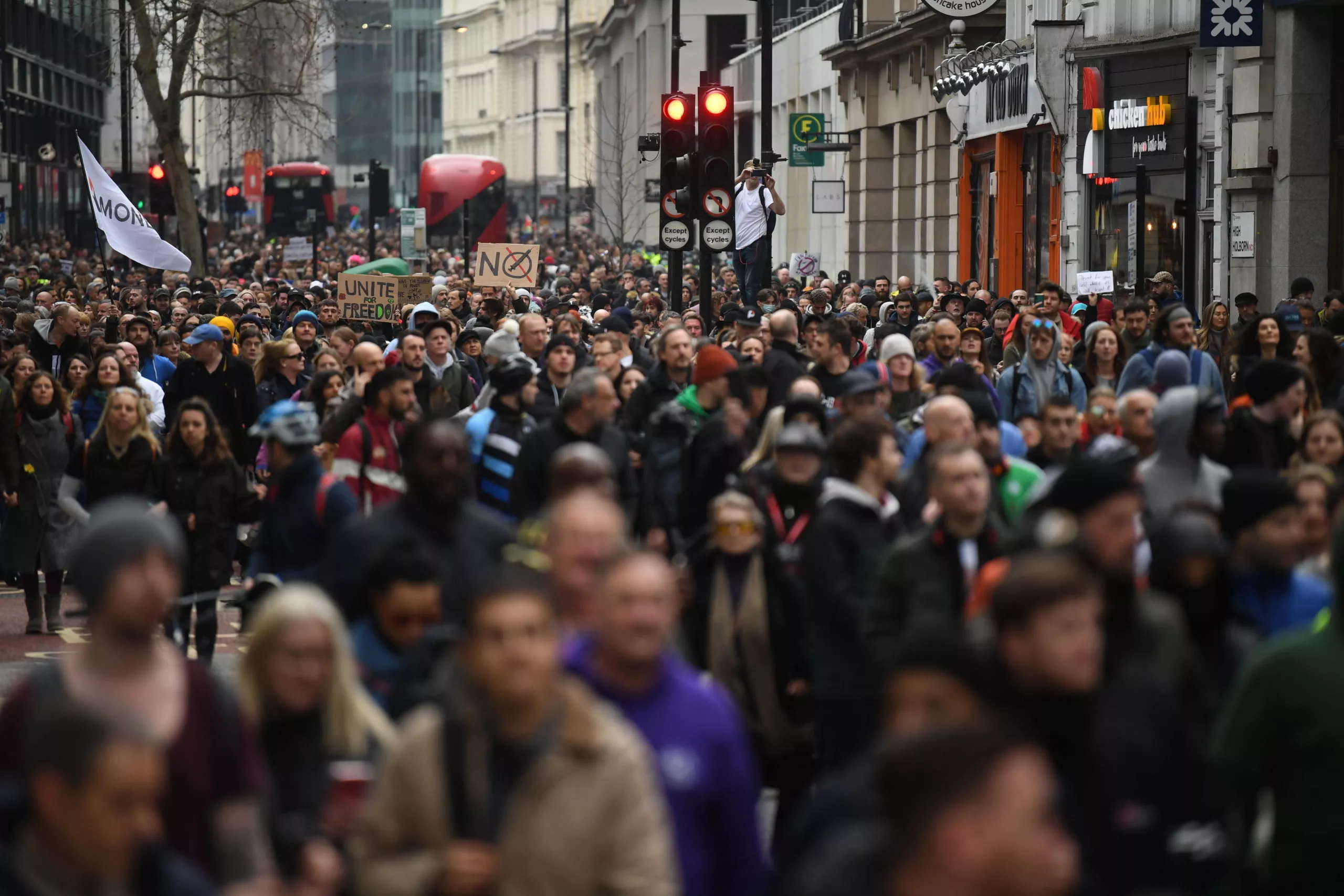 Anti-lockdown demo in London