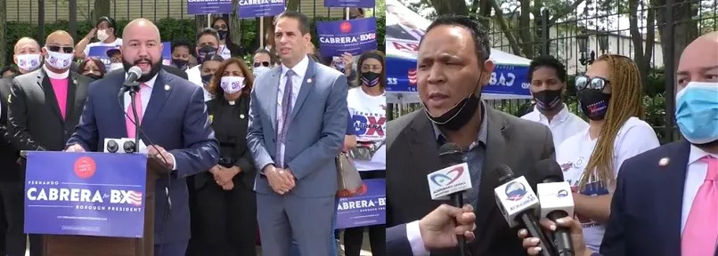 Fernando Cabrera recibe apoyo de líderes en El Bronx (1)