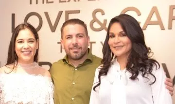 Paola  Santana, Miguel Martí y Rubí Peña.