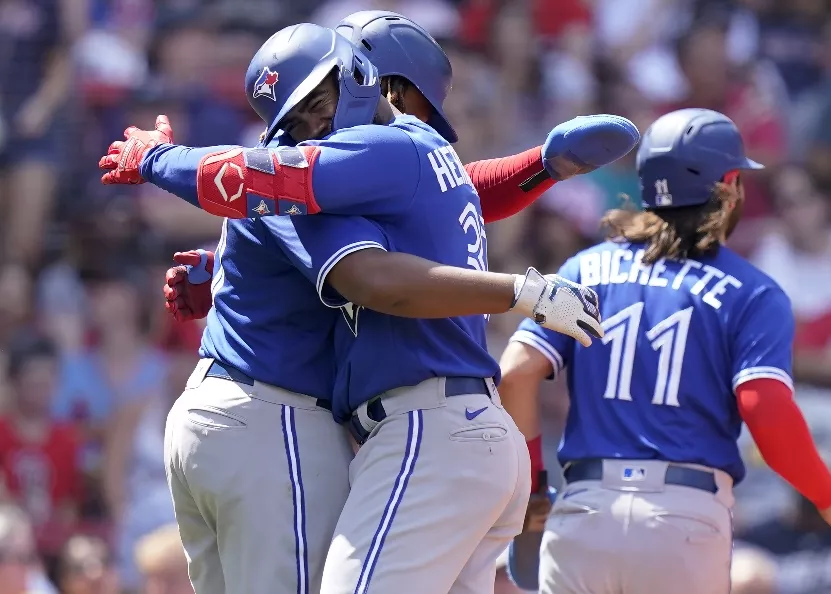 Teoscar Hernandez, Vladimir Guerrero Jr., Bo Bichette
