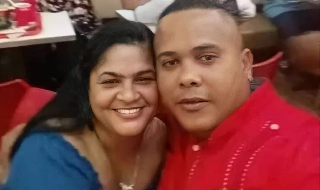 Jorge Cruz Custodio, de 37 años, segundo teniente de la Policía Nacional, y su esposa Wendy Johanny Casado