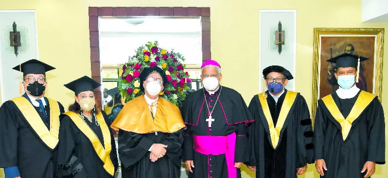 Manuel Peña Conce, Zeneyda de Jesús, monseñor Benito Ángeles, monseñor Francisco Ozoria Acosta, Francisco Cruz Pascual y Mario de la Cruz Campusano