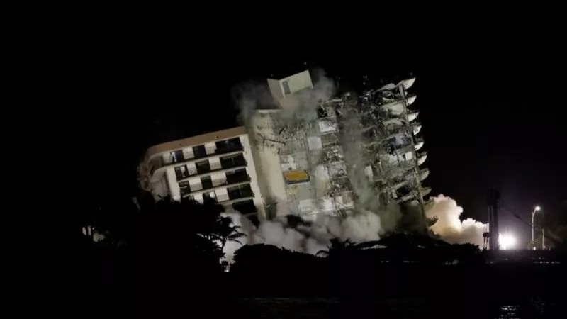 Fue demolido lo que quedaba en pie del complejo Champlain Towers South