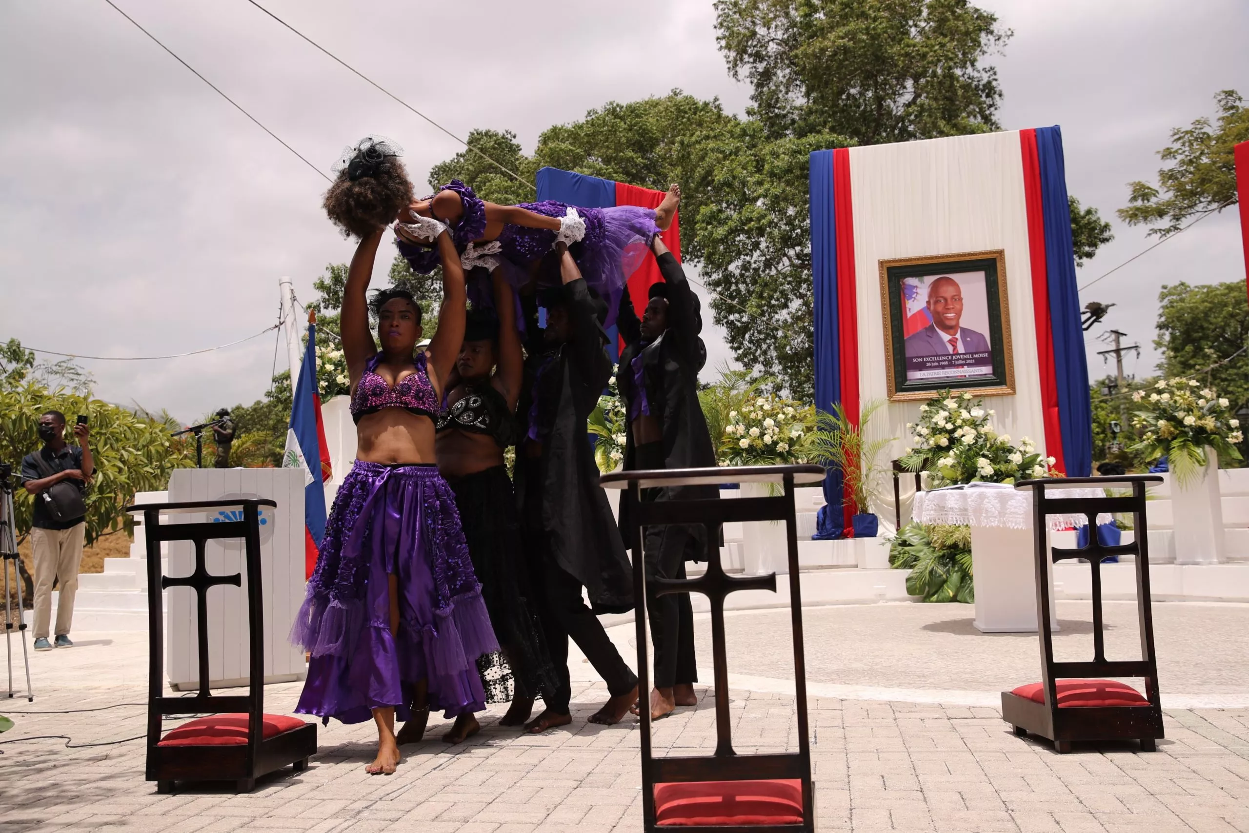 Homenajes en honor al presidente asesinado Jovenel Moise en Puerto Príncipe