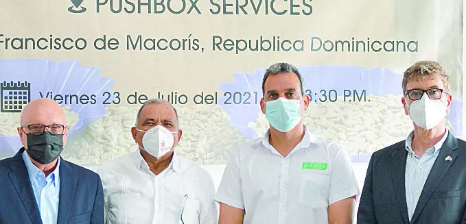 Domenico Malcangio, Leónidas Batista, Eddy Ramírez y Paulo Paiewonsky.