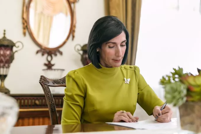 La primera dama de la República, Raquel Arbaje