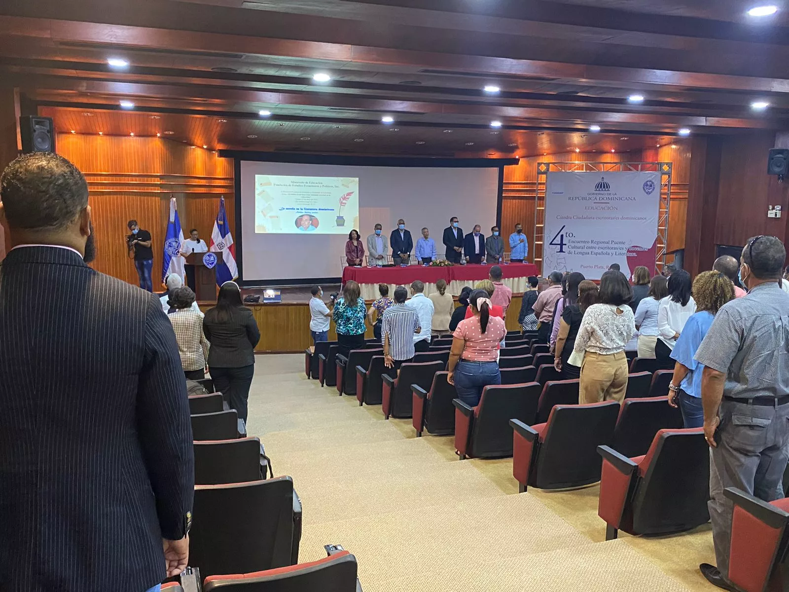 Maestros durante el desarrollo de la actividad
