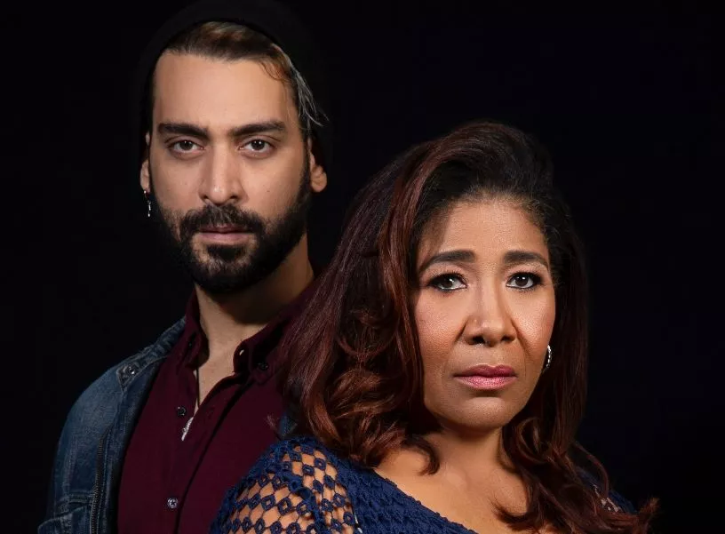 La actriz Xiomara Rodríguez y el actor Josué Guerrero.