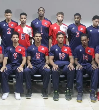 Integrantes de la selección nacional voleibol masculino.