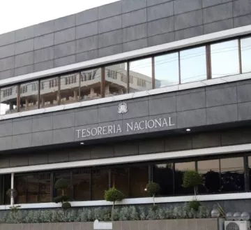 Fachada de la Tesorería Nacional.