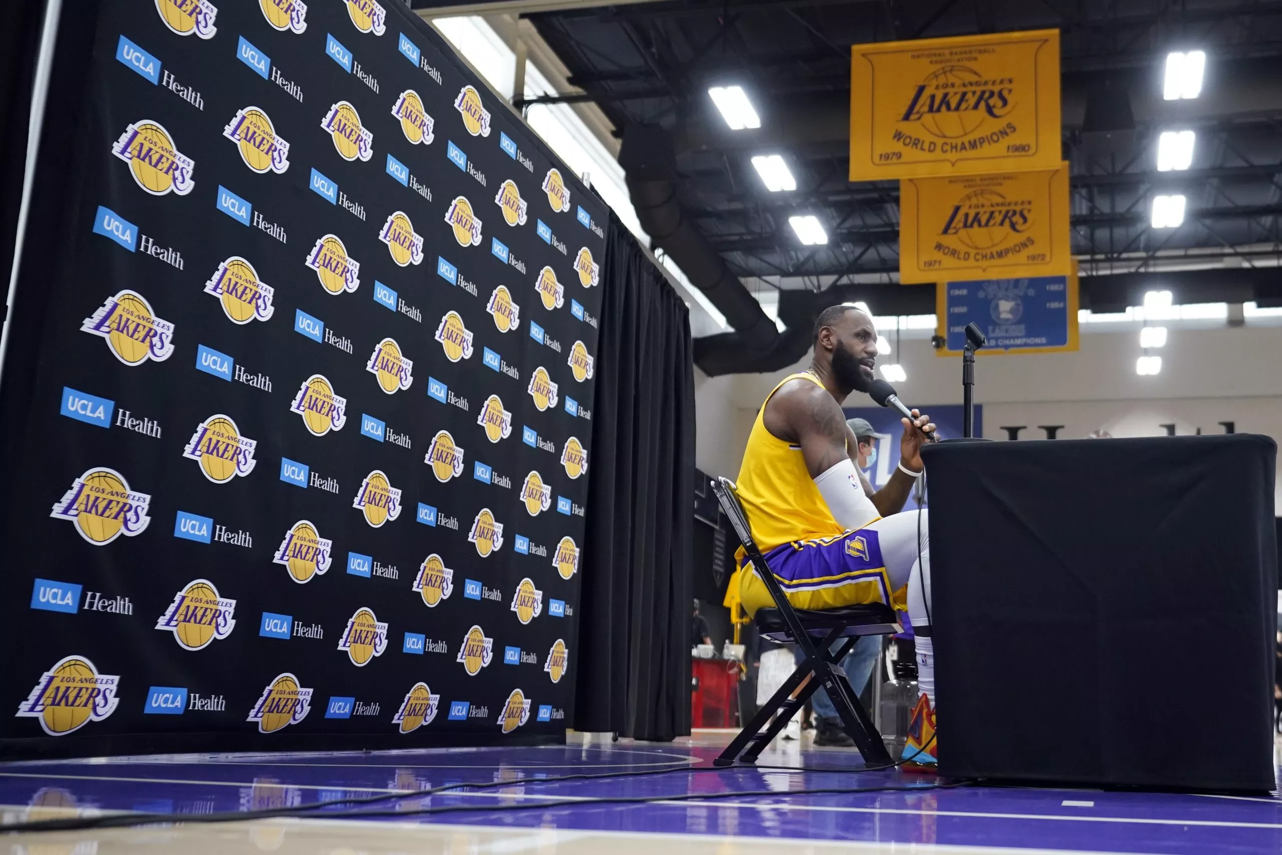 LeBron James en el Día de Los Medios de NBA l