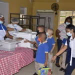 Así fue el primer día de entrega del almuerzo escolar para la Jornada Extendida/ Fotos: José de León