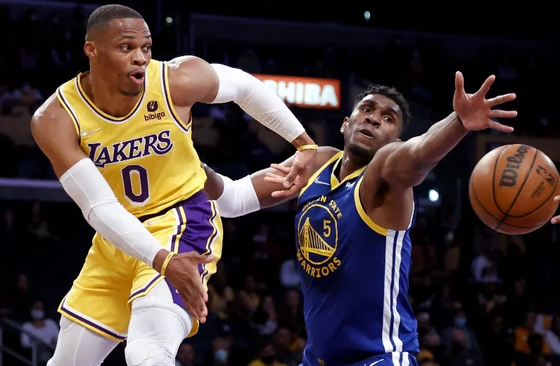 APTOPIX Warriors Lakers Basketball