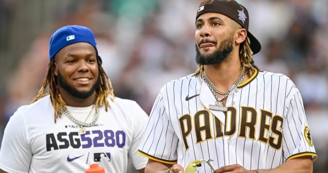 Vladimir Guerrero Jr. y Fernando Tatis Jr. tuvieron buen desempeño en este año.   archivo