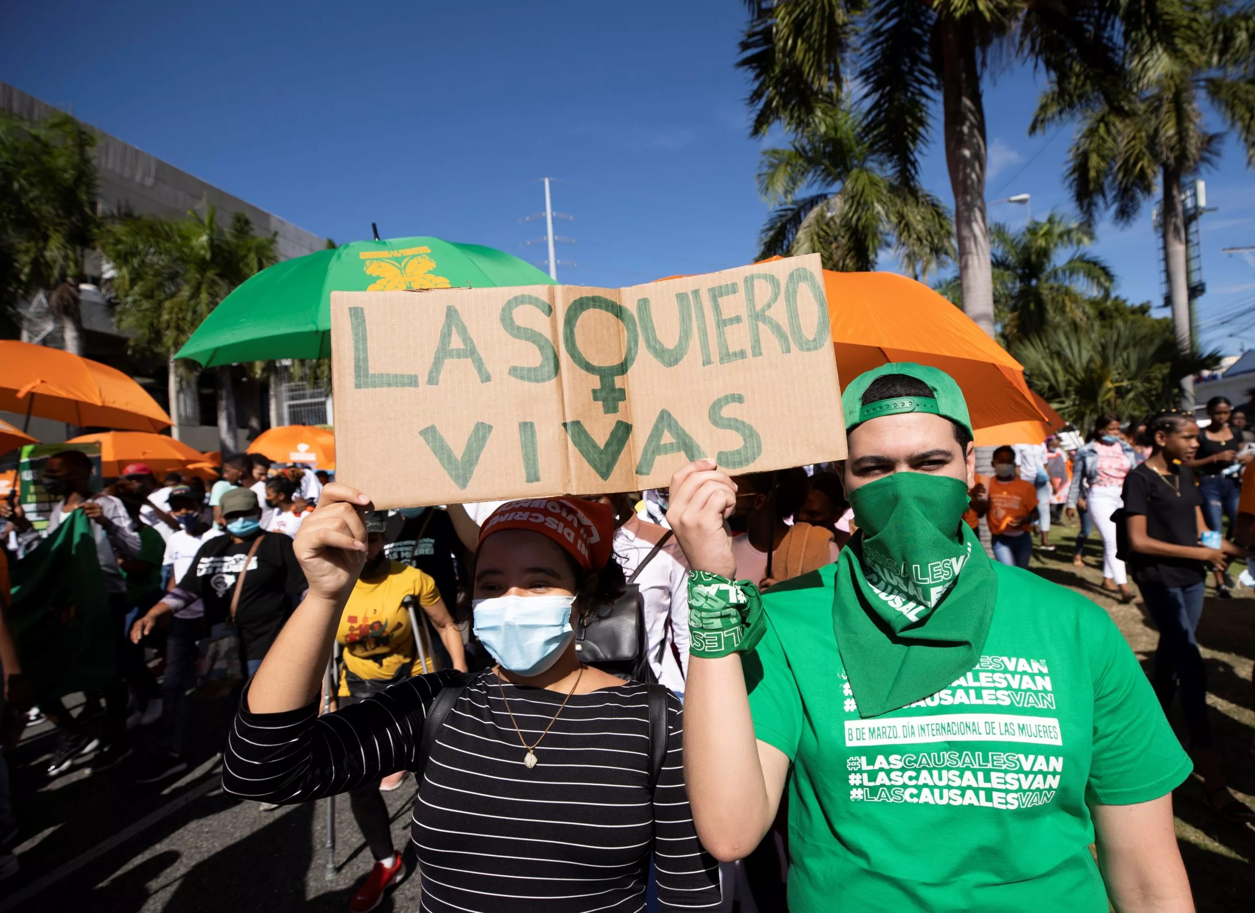 Manifestación por el Día Internacional de la Eliminación de la Violencia contra la Mujer en Santo Domingo
