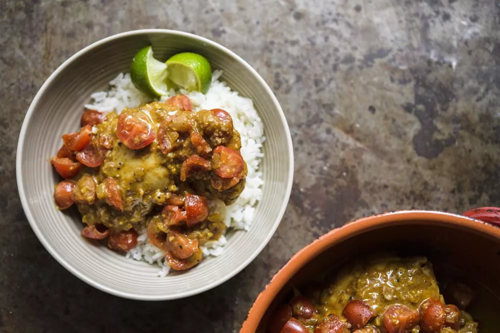 Pollo al coco colombiano