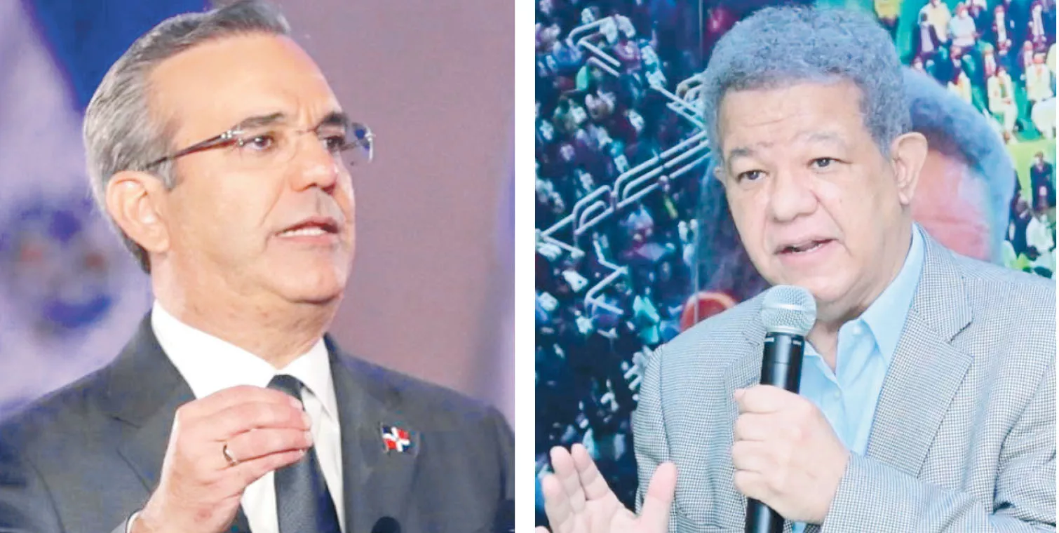 Luis Abinader y Leonel Fernández