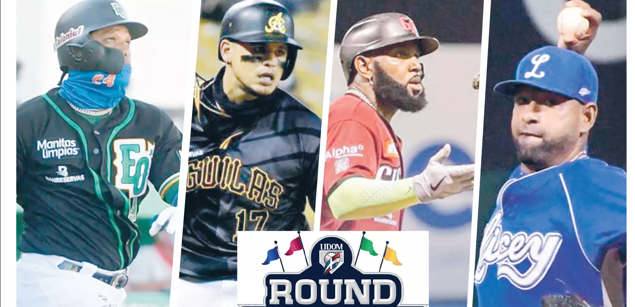 Robinson Canó, Juan Lagares,   Marcell Ozuna, César Valdés