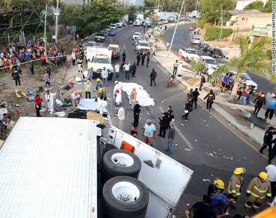 México, accidente tráiler