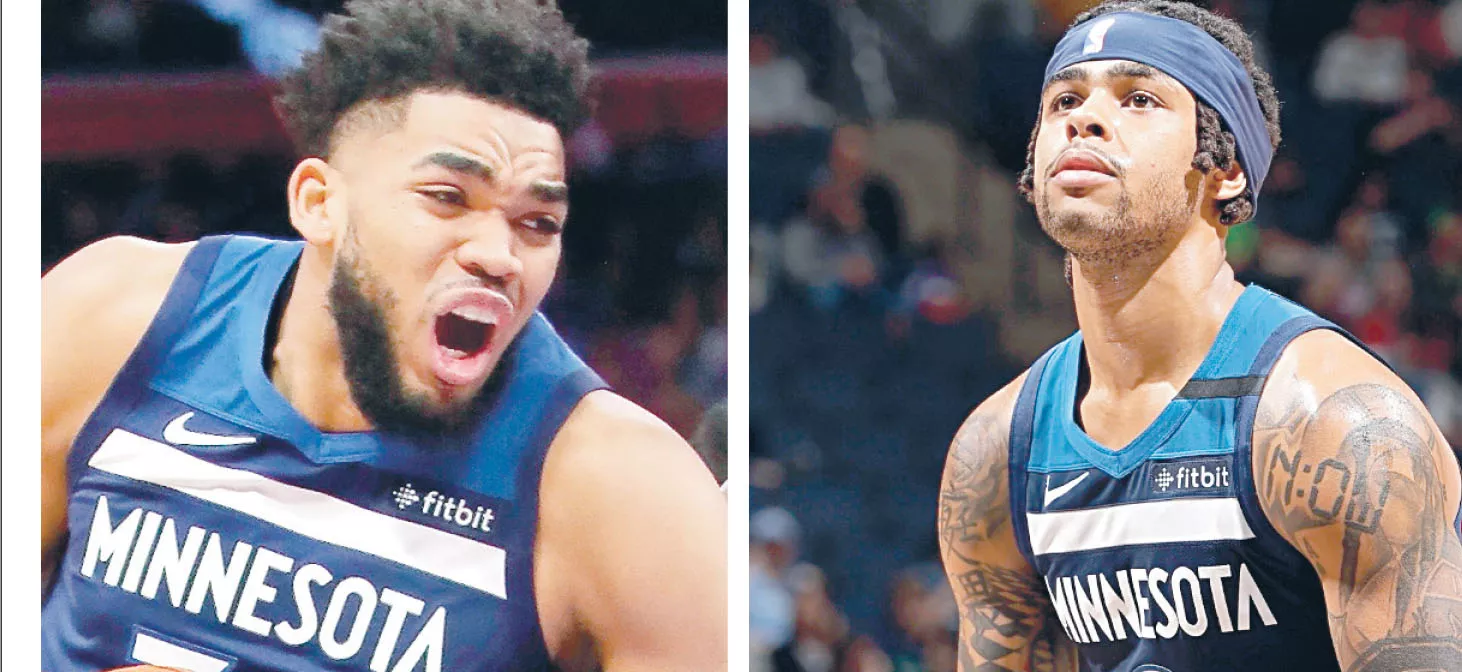 Karl-Anthony Towns  y D’Angelo Russell