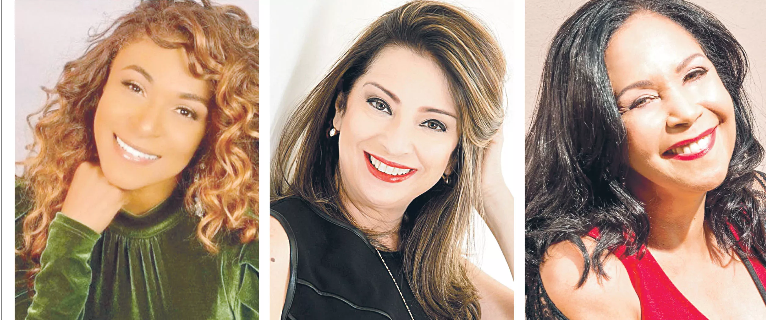 Rurth La Cantante se destaca en la salsa., Lissette Selman es una maestra en comunicación. y Adalgisa Pantaleón ha trillado su camino al éxito.