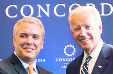 Iván Duque y Joe Biden