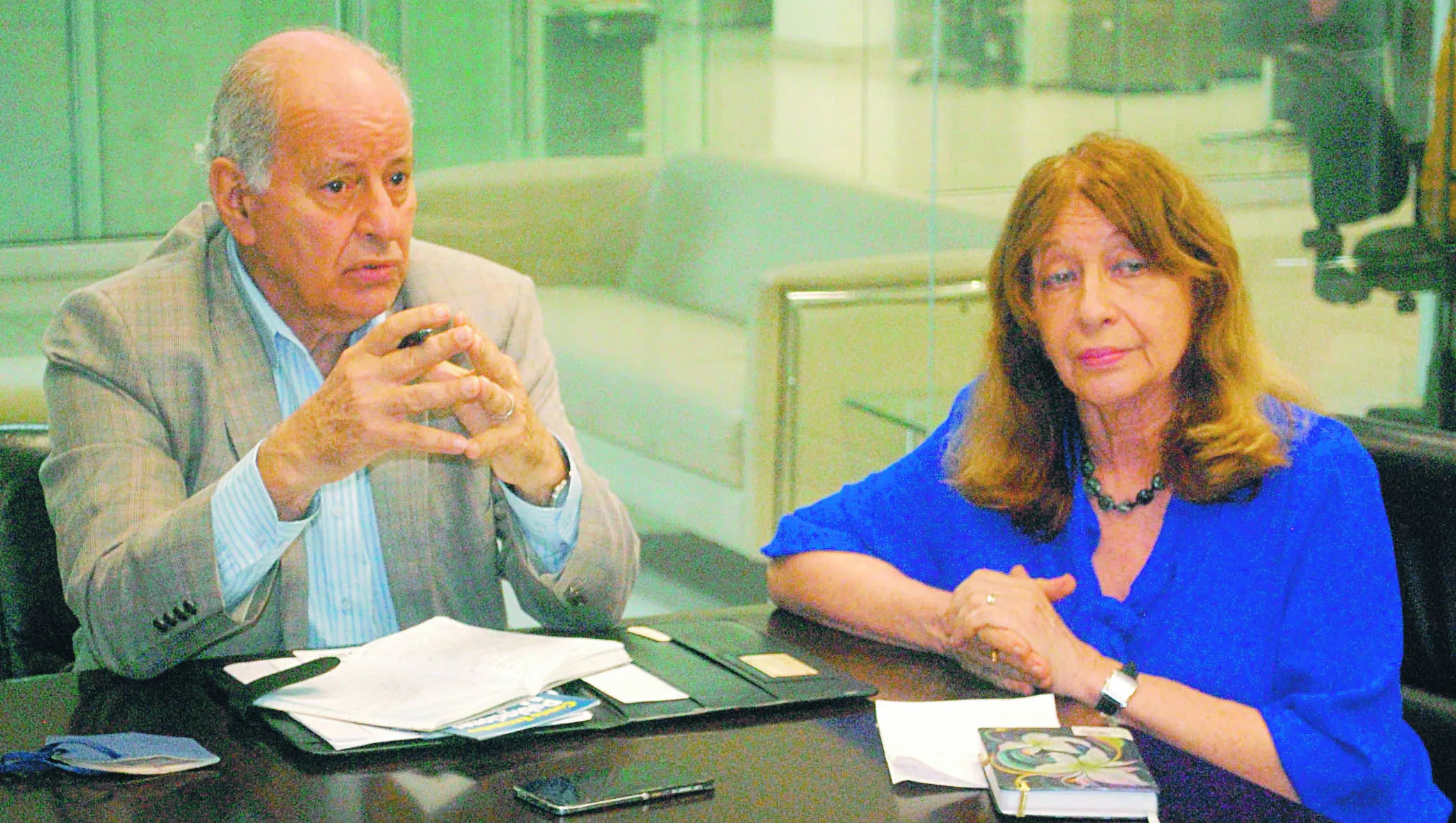 Jacqueline Boin, presidenta de la Fundación Ciencia y Arte, y José Serulle Ramia, Coordinador Nacional del evento .  Adolfo fernandez