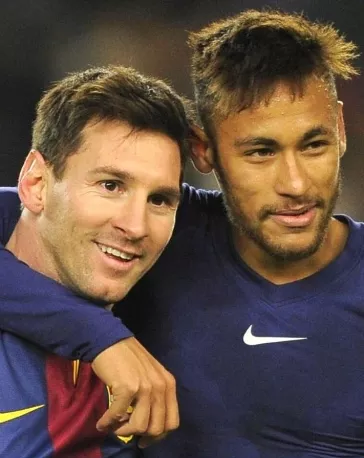 Messi y Neymar,