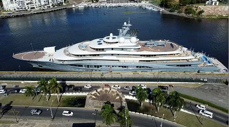 Agentes de EEUU investigan yate vinculado a un oligarca ruso en Santo Domingo
