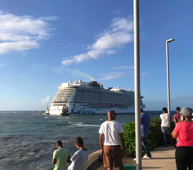 crucero encalla