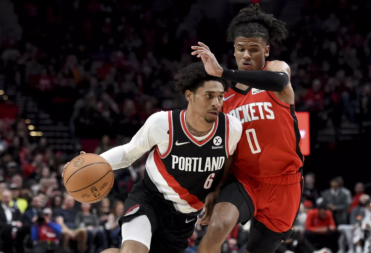Rockets Trail Blazers Basketball