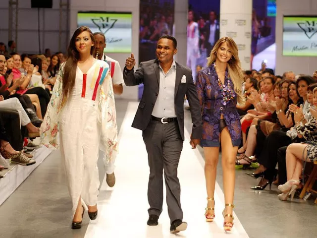 Martín Polanco, durante unos de sus desfiles de sus inicios, desde donde se fue construyendo un nombre en Nueva York y empezó a crear una fiel clientela.